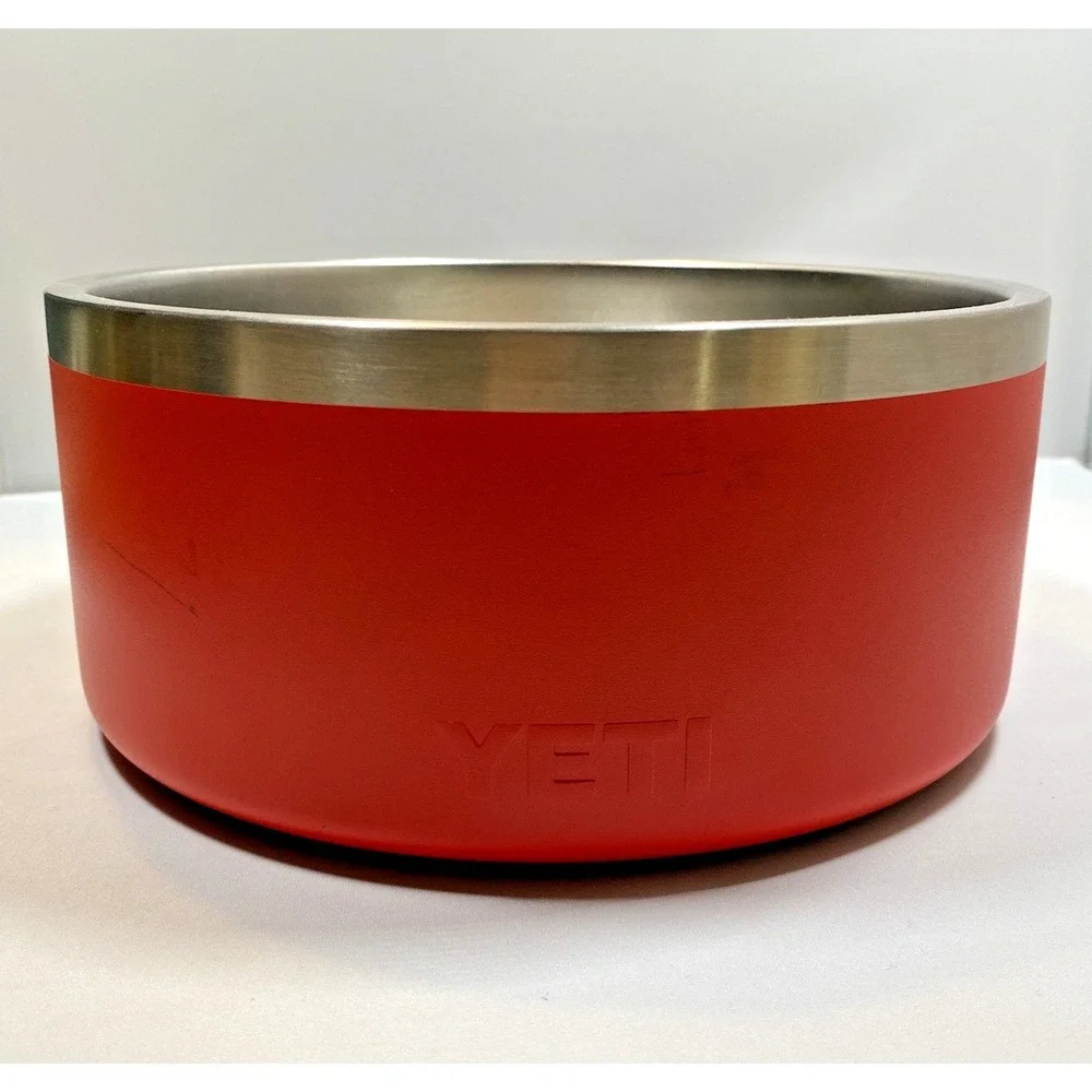 YETI Dog Bowl Boomer 8 Cup RESCUE RED NEW!